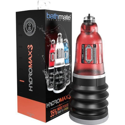 Гидропомпа BATHMATE HYDROMAX3, красная